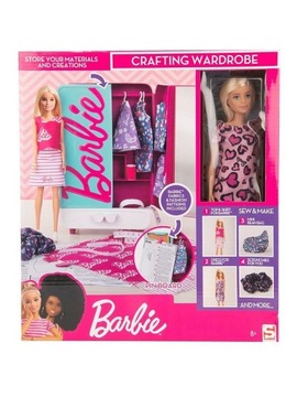 Mattel Szafa Garderoba Dla Barbie Lalka+Akcesoria