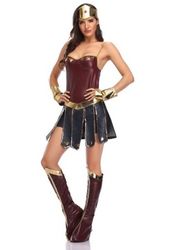 STRÓJ KOSTIUM PRZEBRANIE WONDER WOMAN TARCZA COSPLAY 164/170 M/L