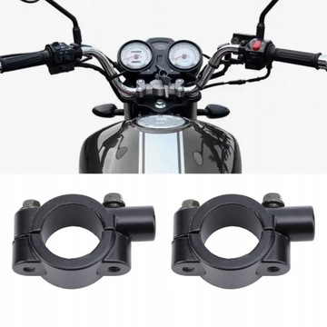 2 szt. 25mm kierownica motocykla uchwyt do mocowania lusterka zacisk ZX