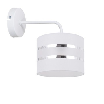 KINKIET ŚCIENNY LAMPKA NOCNA ABAŻUR WALEC DESIGN