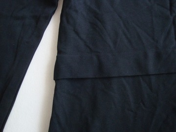 TEZENIS czarna sukienka dresowa dzianinowa minimalizm 36 38