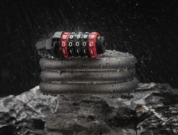 Велосипедный замок с кодом ROCKBROS 120см RKS507-BK