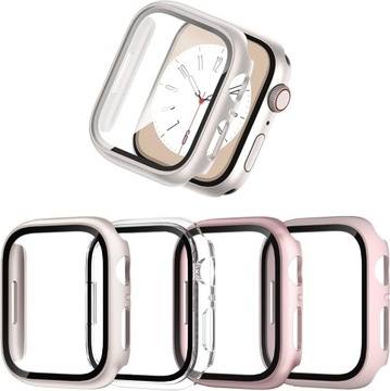 JZK Zestaw 4 etui ochronnych do Apple Watch Series 8/7 41 mm (4151)