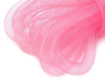 Krynolina tuba tunelik do aranżacji 4 mm różowa