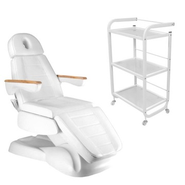 FOTEL KOSMETYCZNY ELEKTRYCZNY LUX SPA + STOLIK