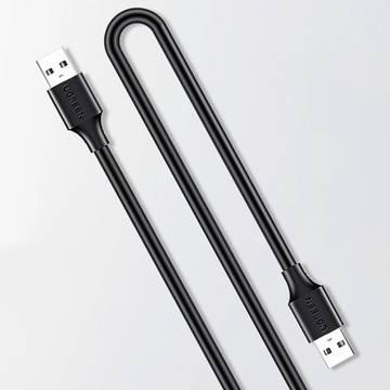 UЗЕЛЕНЫЙ КАБЕЛЬ USB - USB 2.0 480МБ/С 0,25М ЧЕРНЫЙ КАЧЕСТВЕННЫЙ ОРИГИНАЛ
