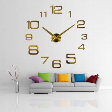 hot sale Diy acrylic mirror large wall clock