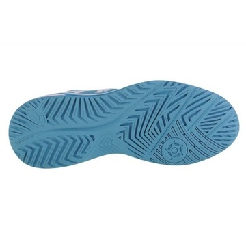 Синтетические волейбольные кроссовки Asics синего цвета, размер 38