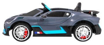 Bugatti Divo Детский автомобиль на аккумуляторе Серый + Пульт управления + EVA + LED MP3