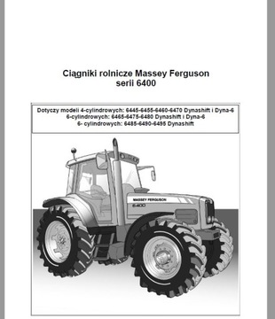 Instrukcja obsługi Massey Ferguson 6465 6475 6480