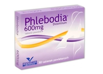 Phlebodia 600 mg diosminum, 30 tabletek, na żylaki