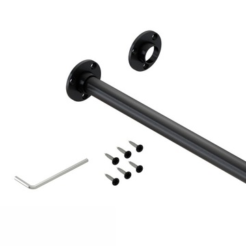 Drążek Classic MINI fi16mm Czarny struktura 100cm