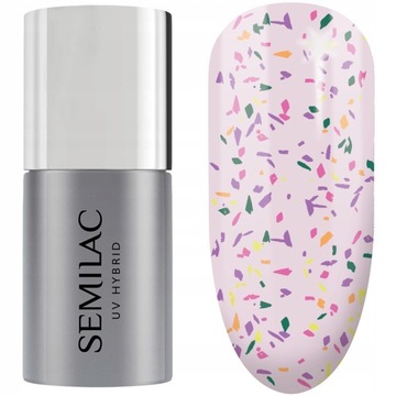 SEMILAC TOP NO WIPE MATTE VIOLET GALAXY T27 7 ML