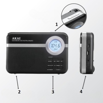 AKAI PR006A-471U СЕТЕВОЕ-АККУМУЛЯТОРНОЕ РАДИО