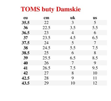 TOMS Женские классические парусиновые кроссовки ESPADRYLE 35.5