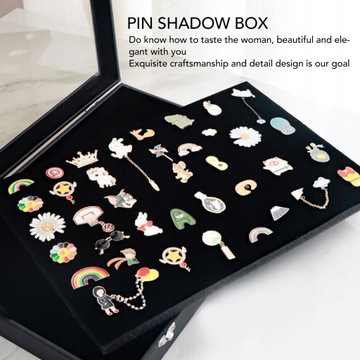 Витрина для булавок, прозрачная, пыленепроницаемая, Pin Shadow