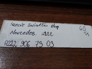 IDEALNI SVĚTLO STOP TŘETÍ MERCEDES W222 1