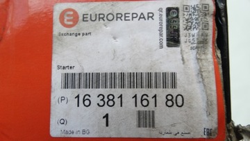CITROEN C4 C5 DS5 JUMPER ZAFIRA SCUDO PROACE STARTÉR 1638116180 NOVÝ