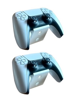 2 x Wieszak uchwyt na ścianę pod pad PS5 DualSense Sony PlayStation 5 biały