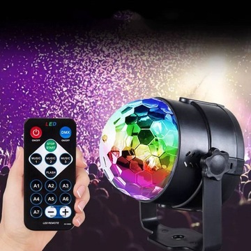 ПРОЕКТОР ДИСКО-ЛАМПА RGB ДИСКО-ШАР