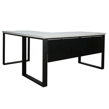 LOFTOWE BIURKO NAROŻNE PRAWE BETON JASNY 160x160x68 / BLENDA