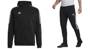 ADIDAS DRES BAWEŁNIANY TIRO 21 SPODNIE+BLUZA r.M