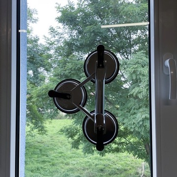 Uchwyt Przyssawka do Płytek Szyb Glazury Szkła Gresu 3x 120mm Aluminium