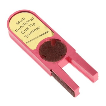 Pool Tip Shaper, красная металлическая бильярдная вершинка