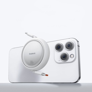 Кабель Baseus Free2Draw USB-C — USB-C, PD, 100 Вт, 1 м (белый)