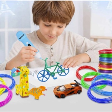 СТЕРЖНИ ДЛЯ ШАРИКОВЫХ РУЧОК 3D РУЧКА ДЛЯ ДЕТЕЙ 100 м НАБОР 20 ШТ.