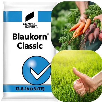 NAWÓZ do trawy trawnika warzyw Blaukorn classic 25kg NPK 12-8-16 (+3+TE)