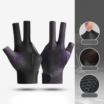 Рукавицы для бильярда Перчатки на три пальца для левой руки