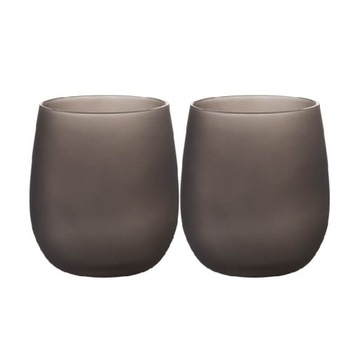 SZKLANKI BRUNNER SET WATERGLASS BROWNSATIN 2 SZT.