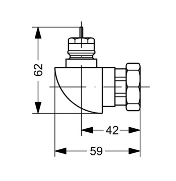 Переходник Danfoss для головок RA для клапанов M30x1,5