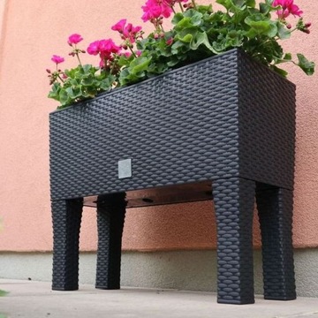 Prosperplast Rato Case Высокий горшок 60см x25x46см диаметр 10 см антрацит