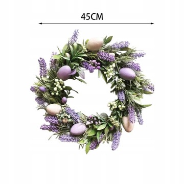 Пасхальный венок, висящий на входной двери Окнодла