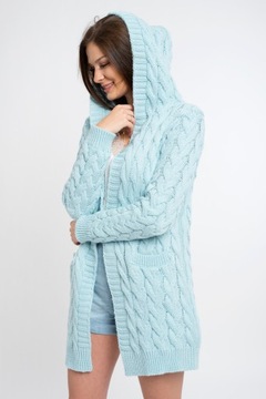 GLORIA BLOGGING ТЕПЛЫЙ КАРДИГАН С КАПЮШОНОМ S/M