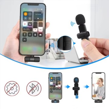 Мини-петличный беспроводной конденсаторный микрофон, телефон, компьютер, USB-C