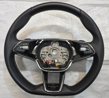SKODA OCTAVIA IV SUPERB VRS KIEROWNICA ŁOPATKI ŻÓŁTA NIĆ 5E3419093BP
