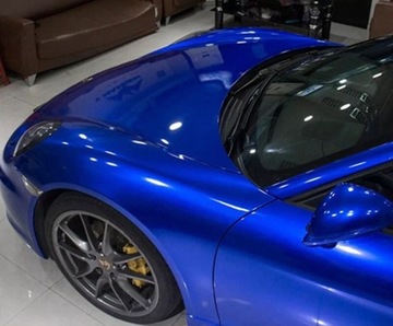 СИНИЙ МЕТАЛЛИЧЕСКИЙ ШПОН, ВЫСОКИЙ БЛЕСК