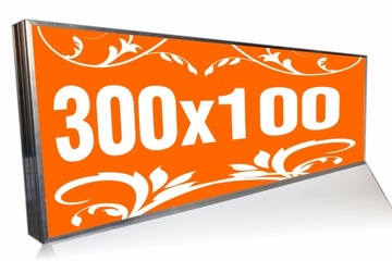 РЕКЛАМНЫЙ КОРОБОК 300x100 LED