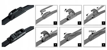 WYCIERACZKA Płaska TYPU-U BEZSZKIELETOWA 550 mm