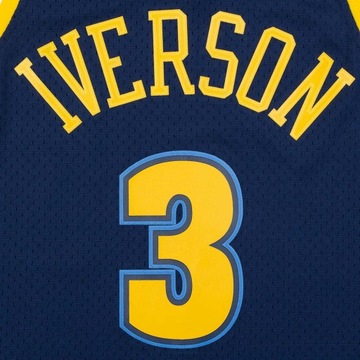 Футболка Mitchell & Ness NUGGETS ALLEN IVERSON DENVER NUGGETS BLUE XL