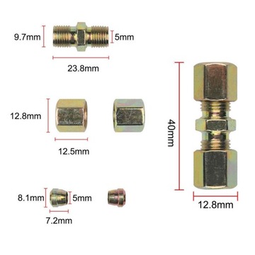 ZŁĄCZKA ŁĄCZNIK PRZEWODÓW HAM 4.75 Mm 3/16 BEZ ZAKUWANIA 10 SZT