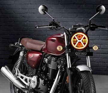 СВЕТОДИОДНАЯ КОЛЬЦЕВАЯ ФАРА ДХО МОТОЦИКЛА HARLEY 7 ДЮЙМОВ