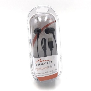 Słuchawki z mikrofonem Media-Tech USB-C MAGICSOUND
