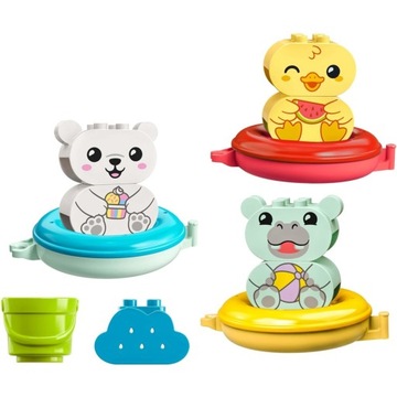 Блоки DUPLO 10965 Банные развлечения: плавучий паровозик с животными