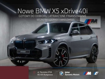 BMW X5 G05 SUV Facelifting 3.0 40i 381KM 2026 BMW X5 xDrive40i 381 KM mHEV - Gotowy do Odbioru - Pakiet M Pro - Hak 3.0