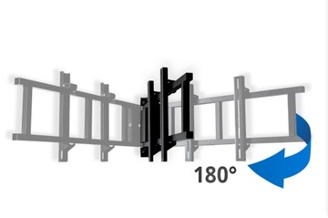 Электрический поворотный настенный кронштейн для телевизора, 65-дюймовый WIFI, управление iOS Android