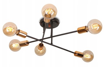 LAMPA SUFITOWA LOFT DESIGN VEKEN 6 LED od EMIBIG